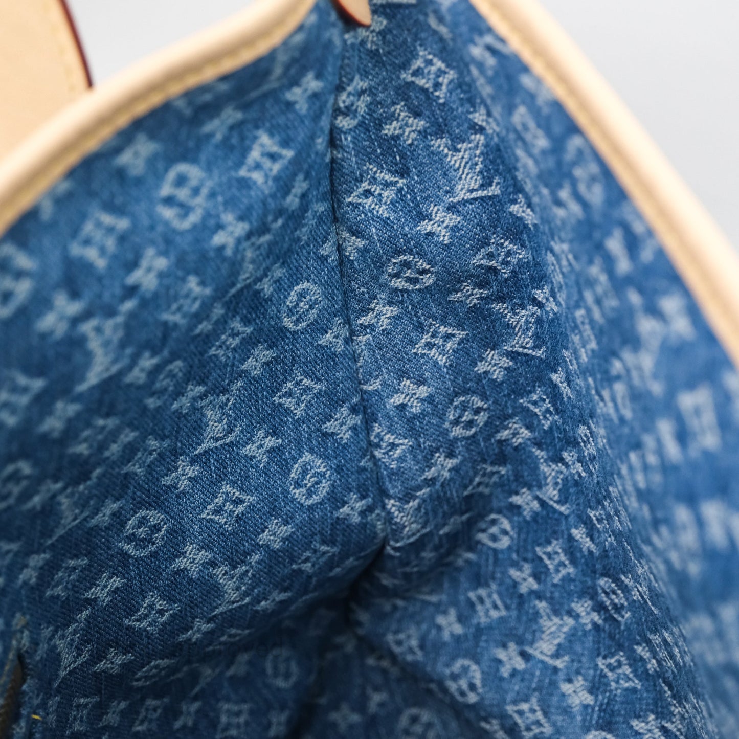 Louis Vuitton CarryAll MM Denim Blue Monogram