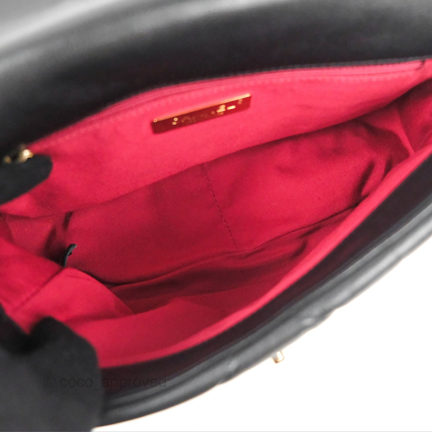 Chanel 19 Small Black Goatskin Mixed Hardware