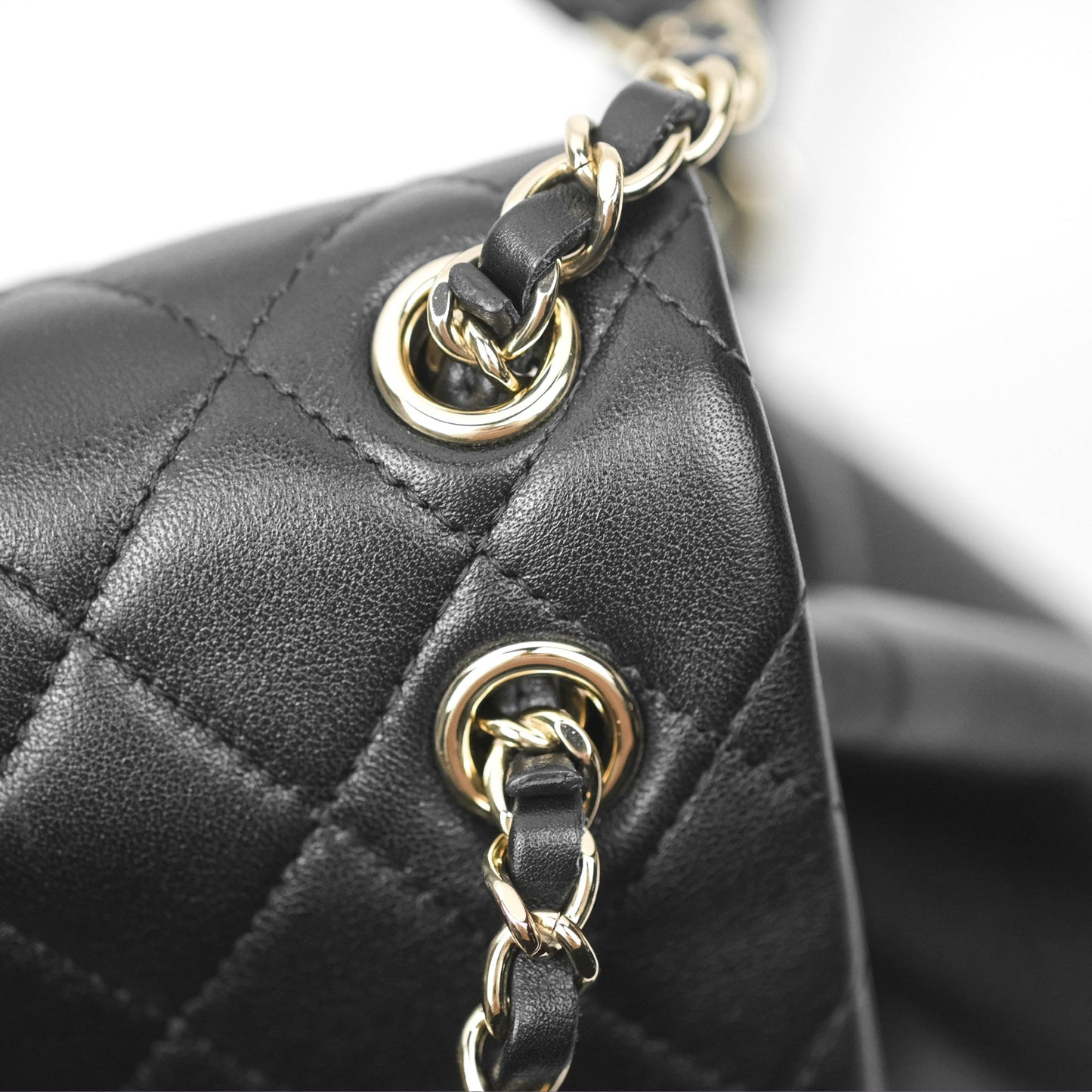 Chanel Quilted Small Duma Drawstring Backpack Black Calfskin