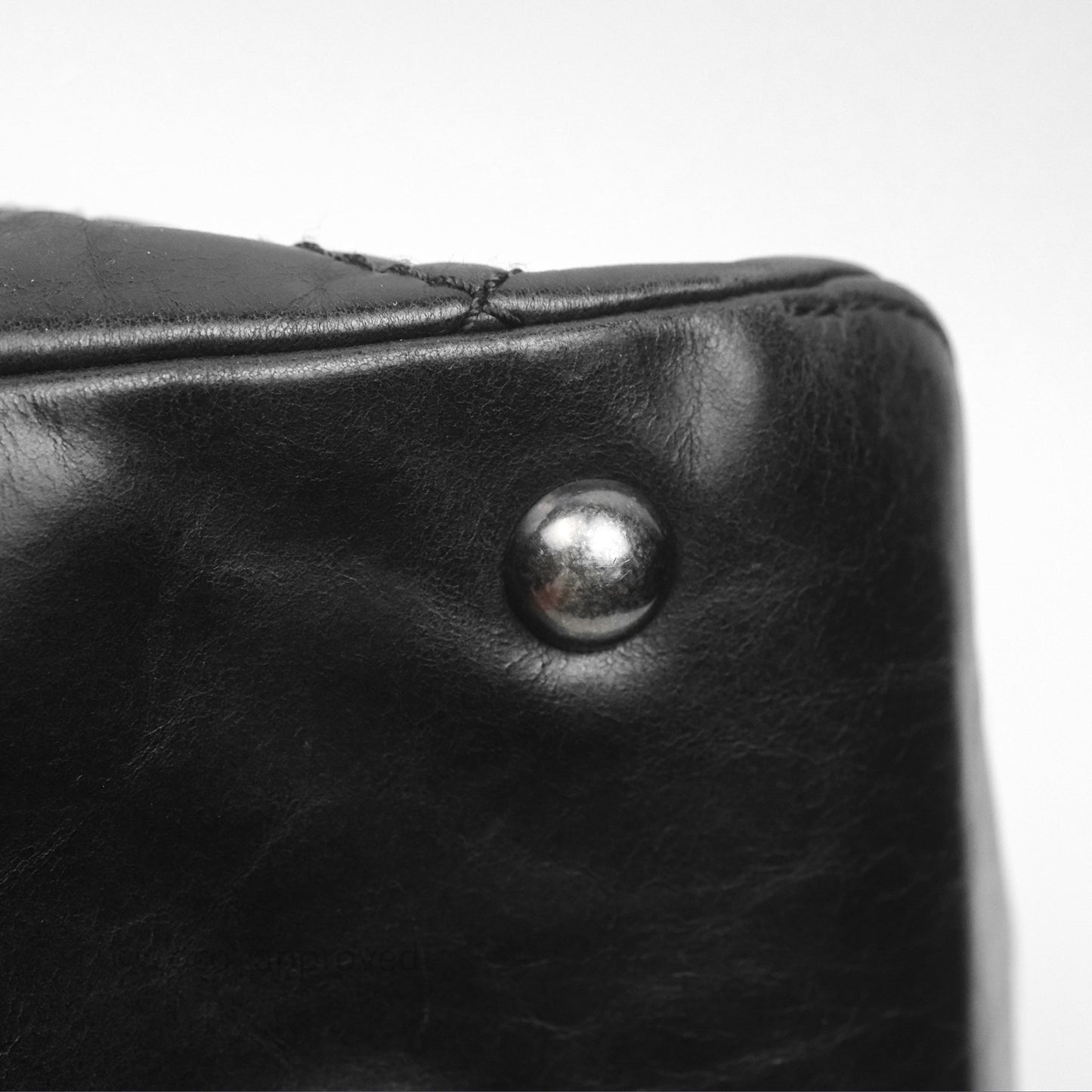 Chanel Quilted Coco Supple Hobo Black Aged Calfskin Ruthenium Hardware