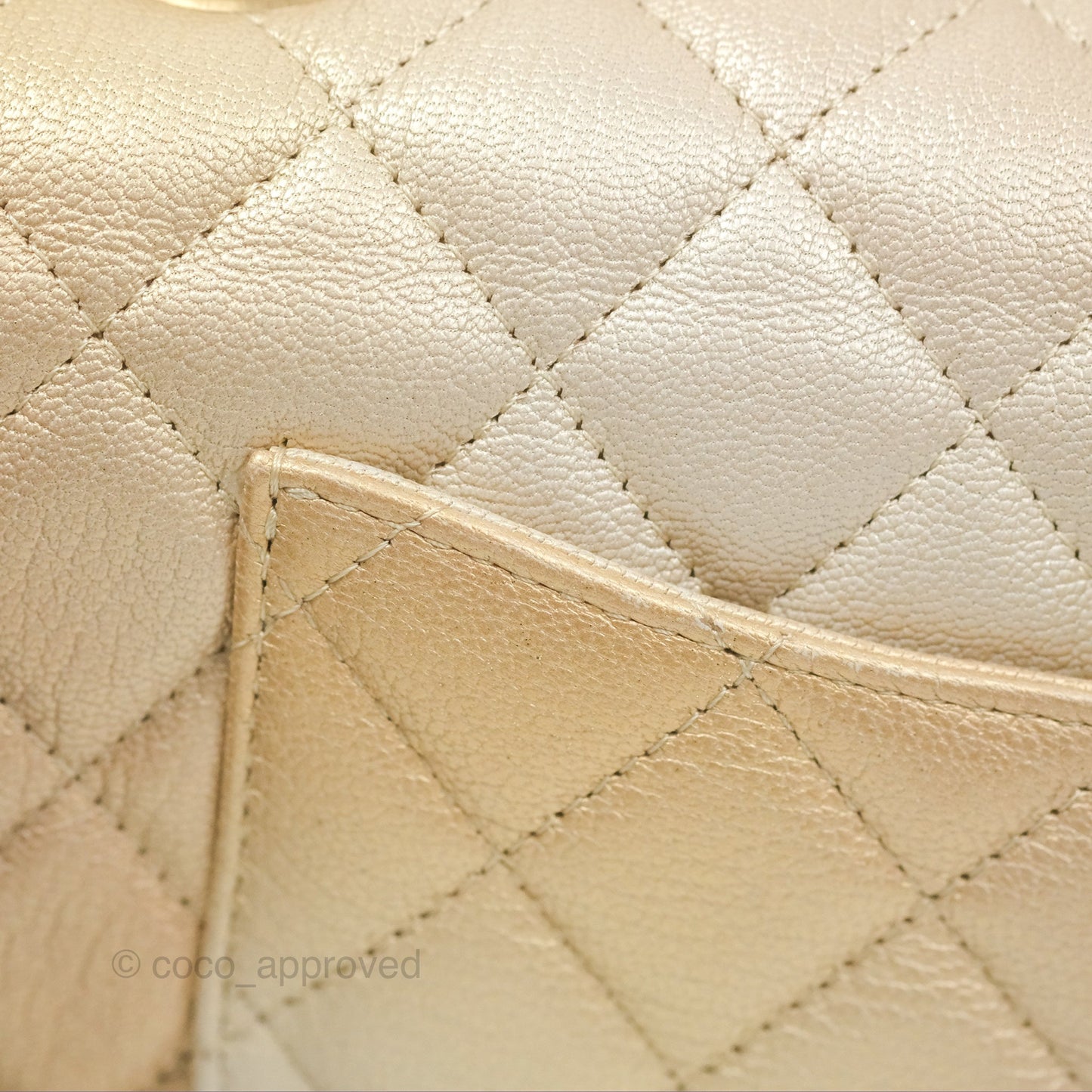 Chanel Mini Rectangular Flap Beige Ombre Iridescent Goatskin Aged Gold Hardware 22C