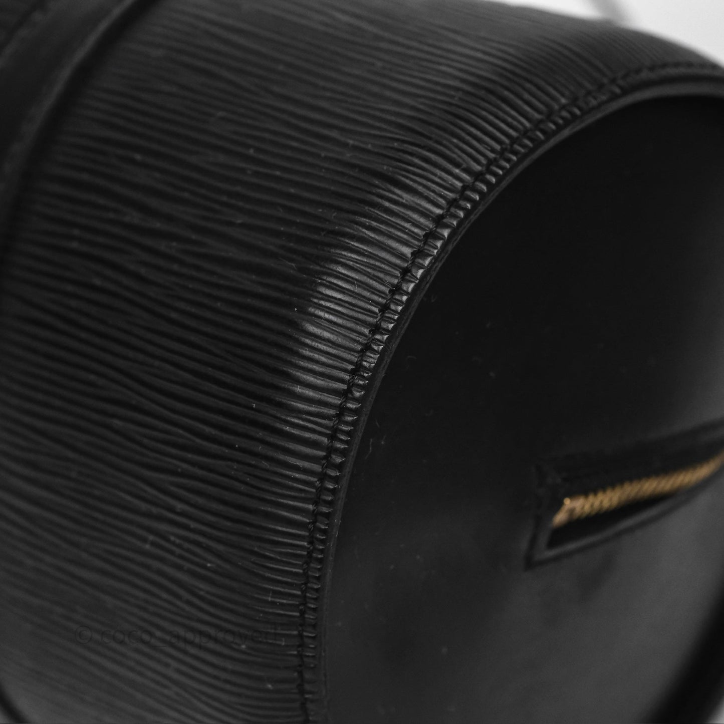 Louis Vuitton Epi Soufflot Bag Black Gold Hardware