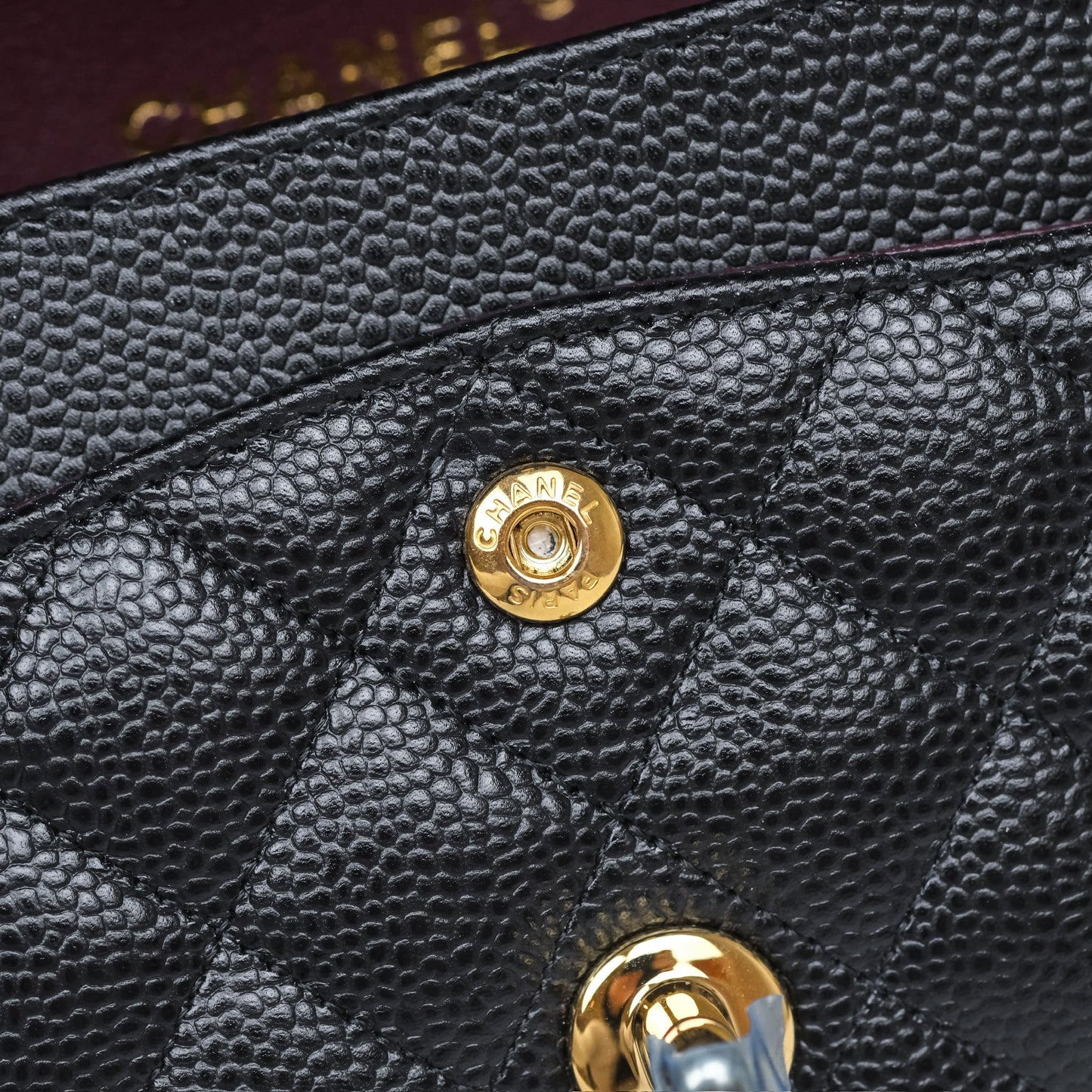 Chanel Small Classic Flap Quilted Black Caviar Gold Hardware