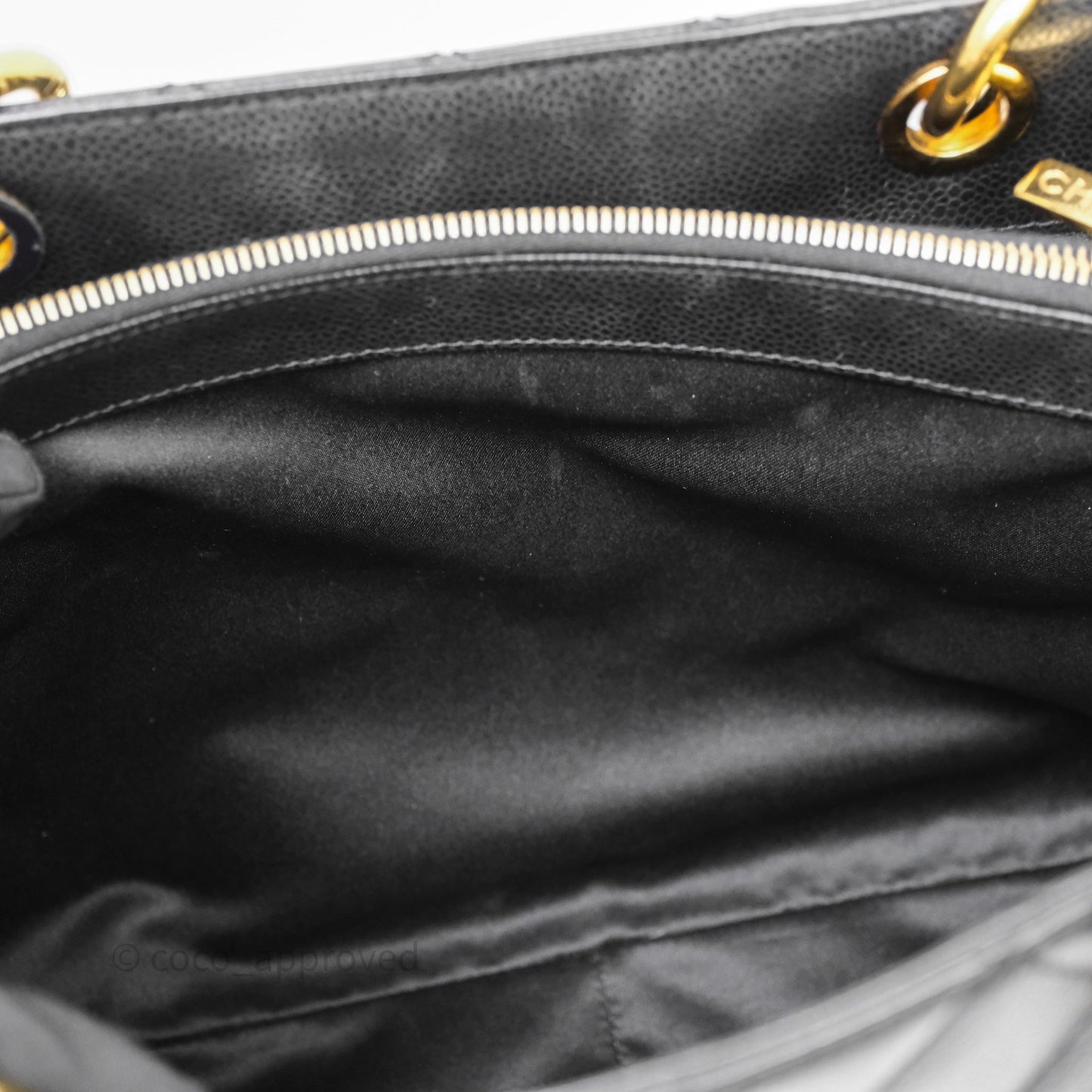 Chanel GST Black Caviar Gold Hardware