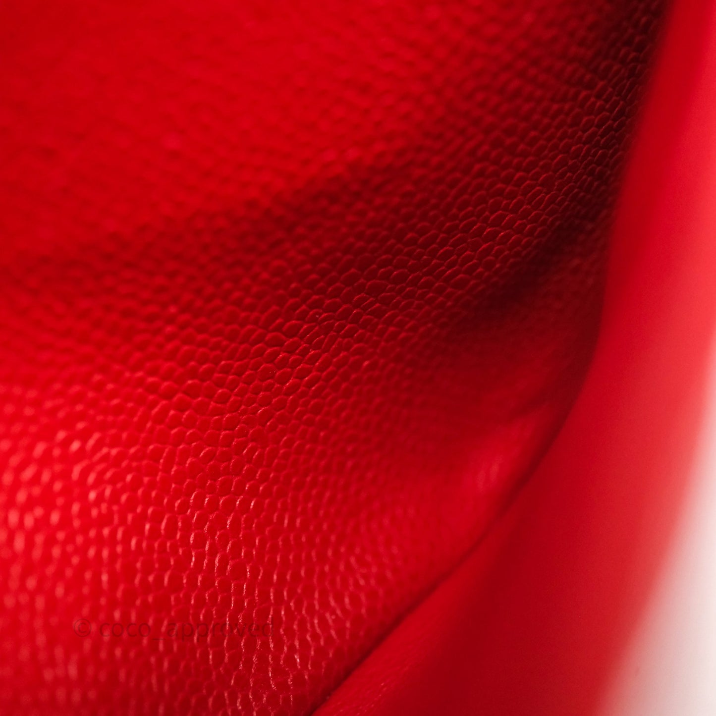 Chanel Small Classic Flap Quilted Red Caviar Silver Hardware