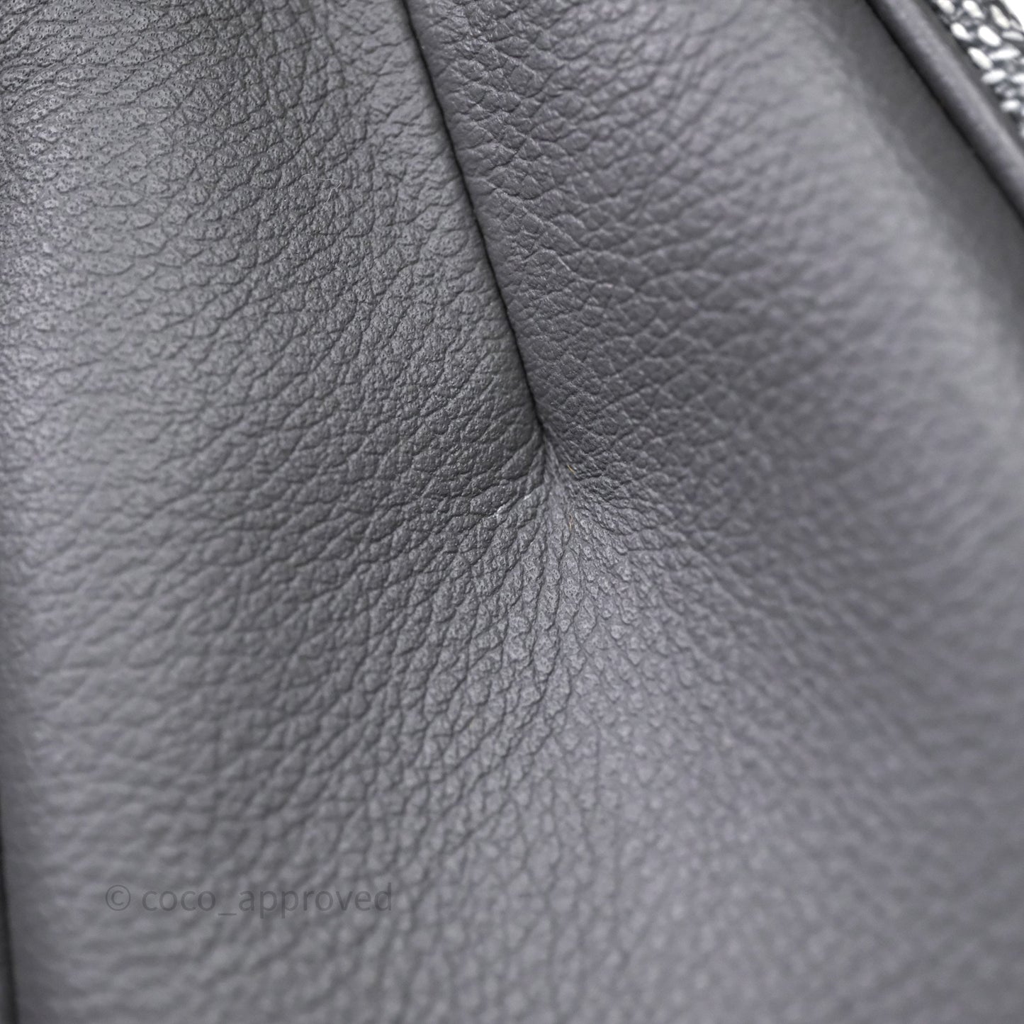 Goyard Saïgon Mini Bag Chevroches Calfskin Grey Silver Hardware