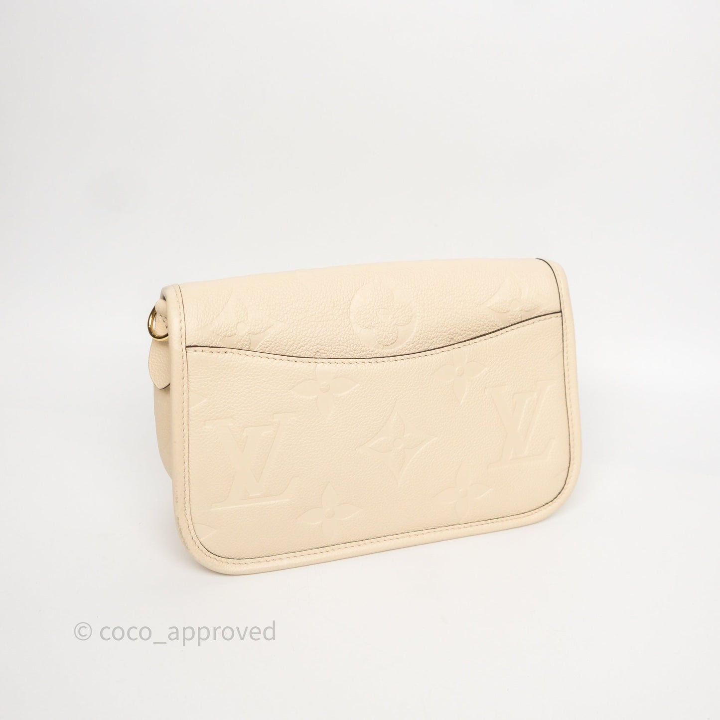 Louis Vuitton Diane Crème Beige Monogram Empreinte Leather