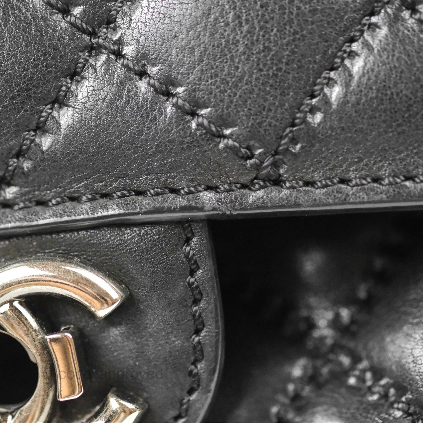 Chanel Flap Bag Quilted Black Soft Calfskin Ruthenium Hardware