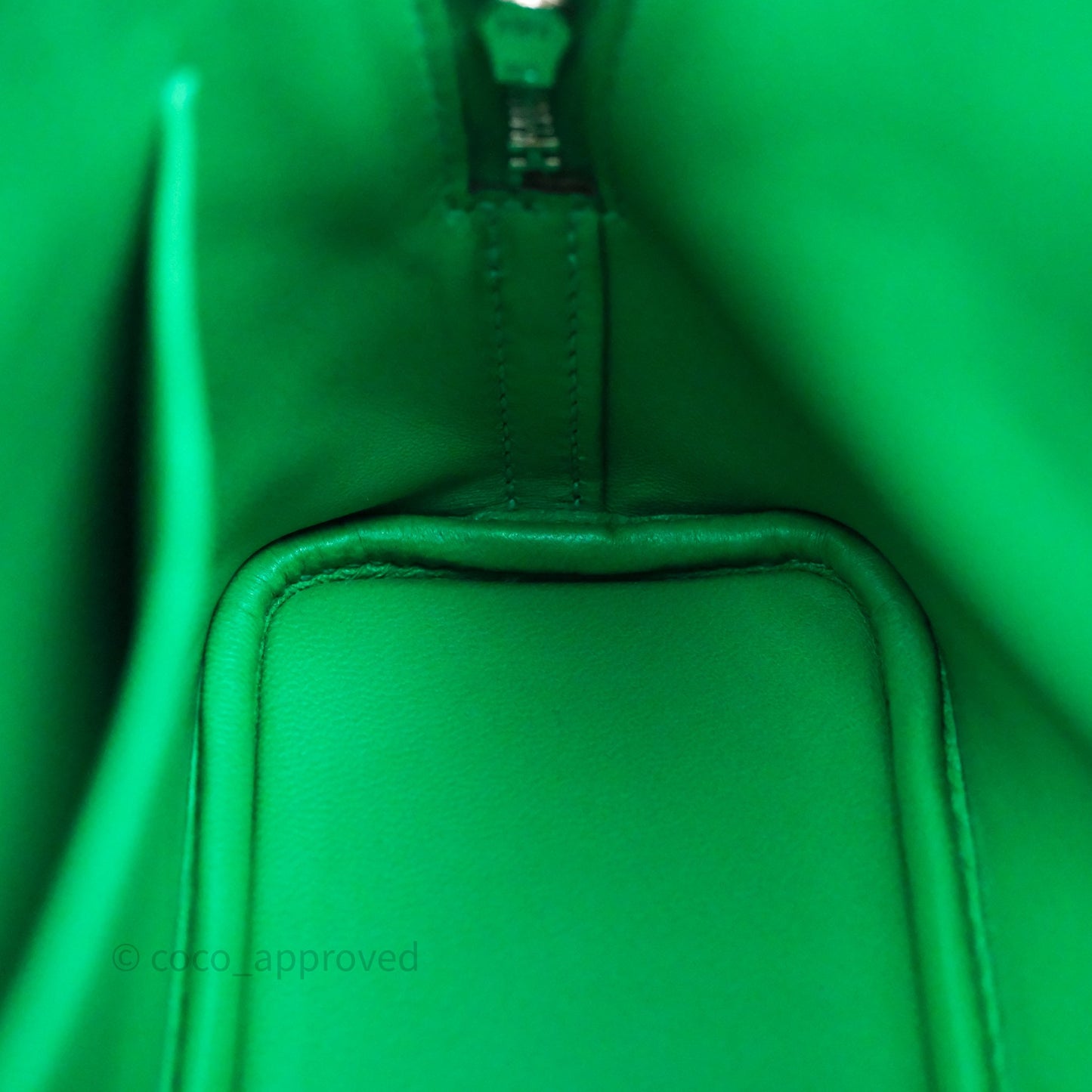 Hermès Bolide Mini 1923 Menthe 6W Chèvre Mysore Palladium Hardware