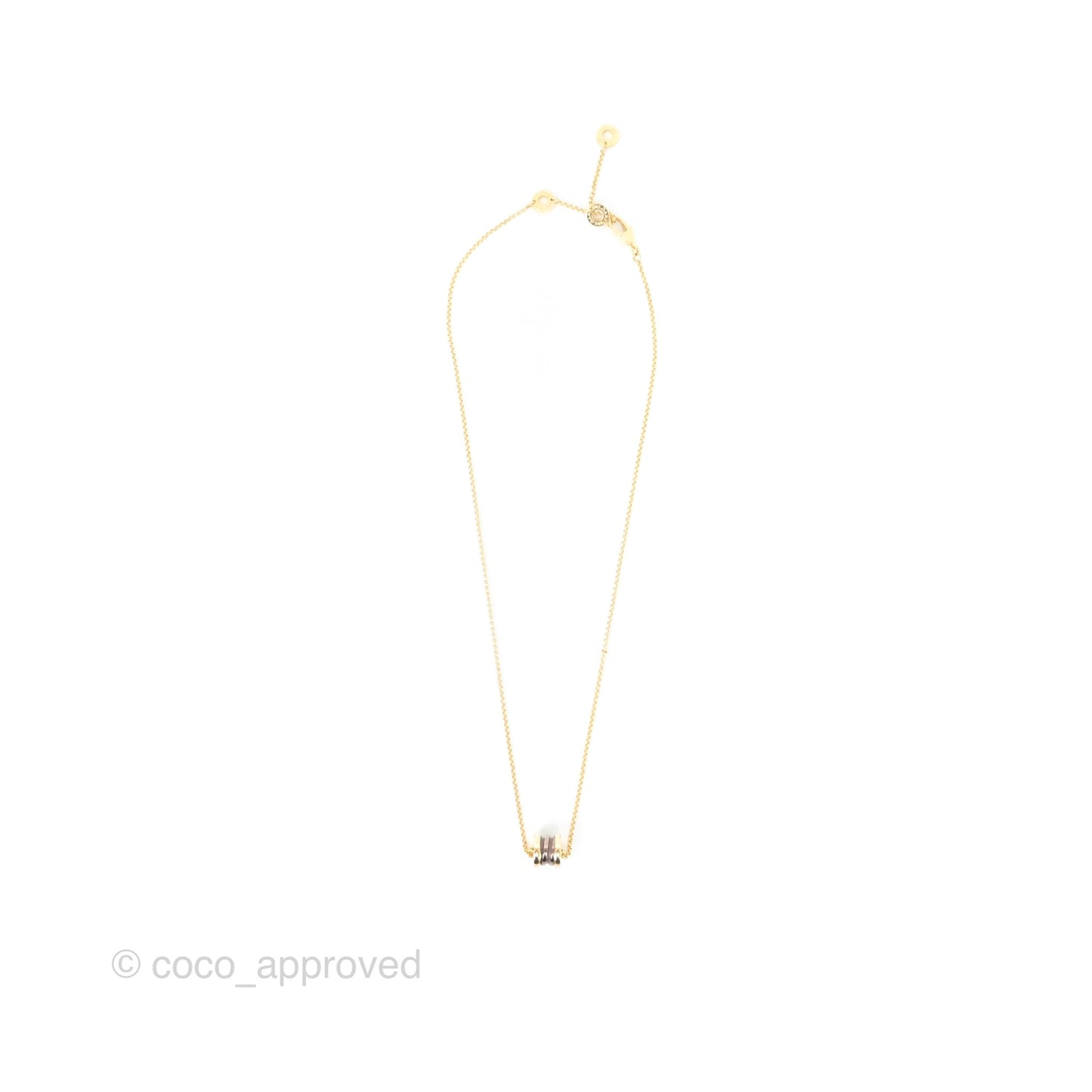 Bvlgari Mini Zero1 Necklace Ceramic Bronze Rose Gold