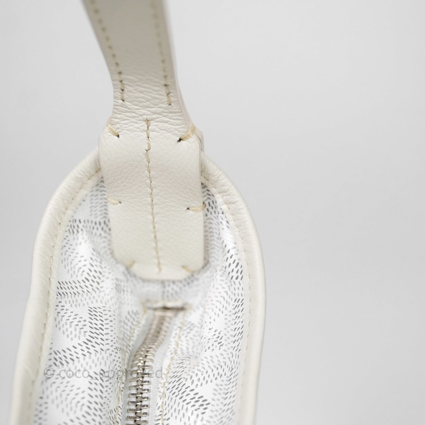 Goyard Bohème Hobo Bag PM White Goyardine Canvas