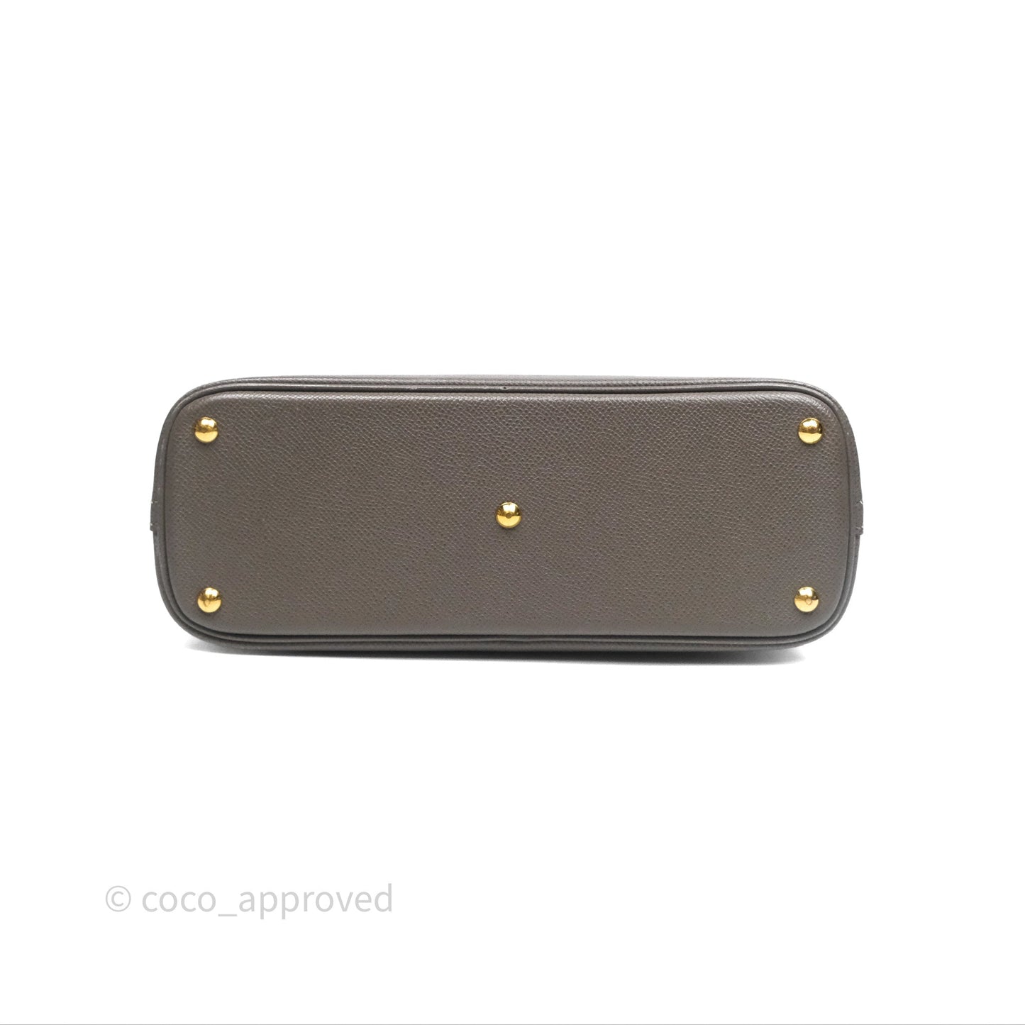 Hermès Bolide 27 Etain 8F Epsom Gold Hardware