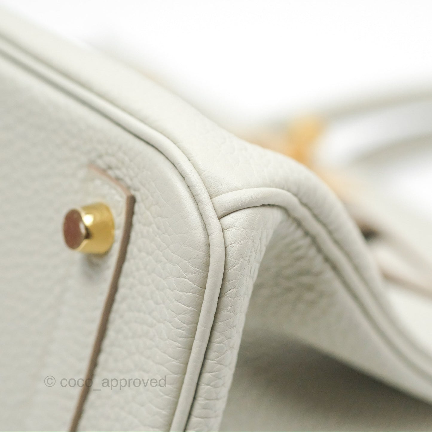 Hermès Retourne Birkin 30 Gris Perle 80 Togo Gold Hardware