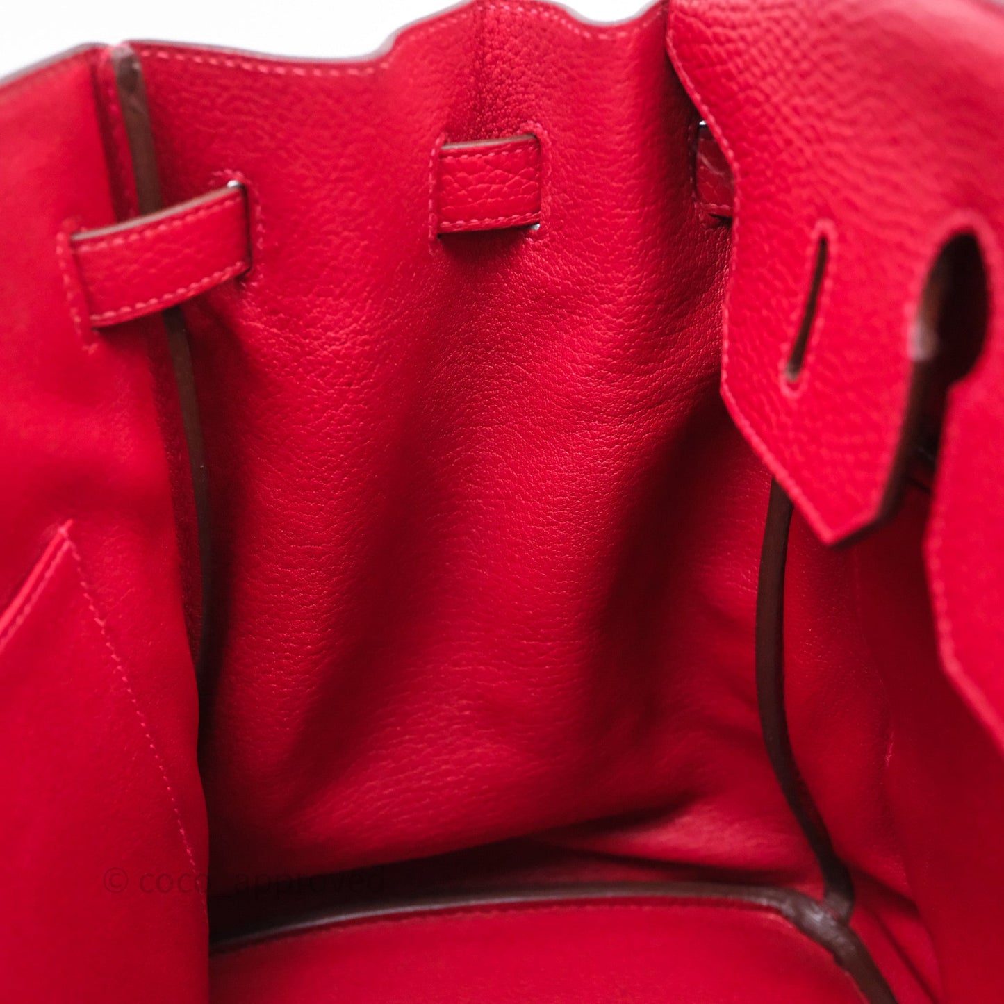 Hermes Birkin 35 Rouge Casaque Clemence Palladium Hardware