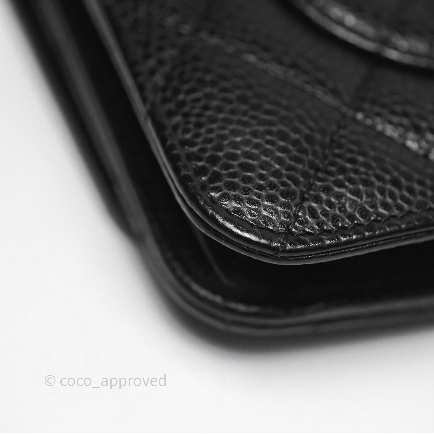 Chanel Quilted WOC Black Caviar Gold Hardware