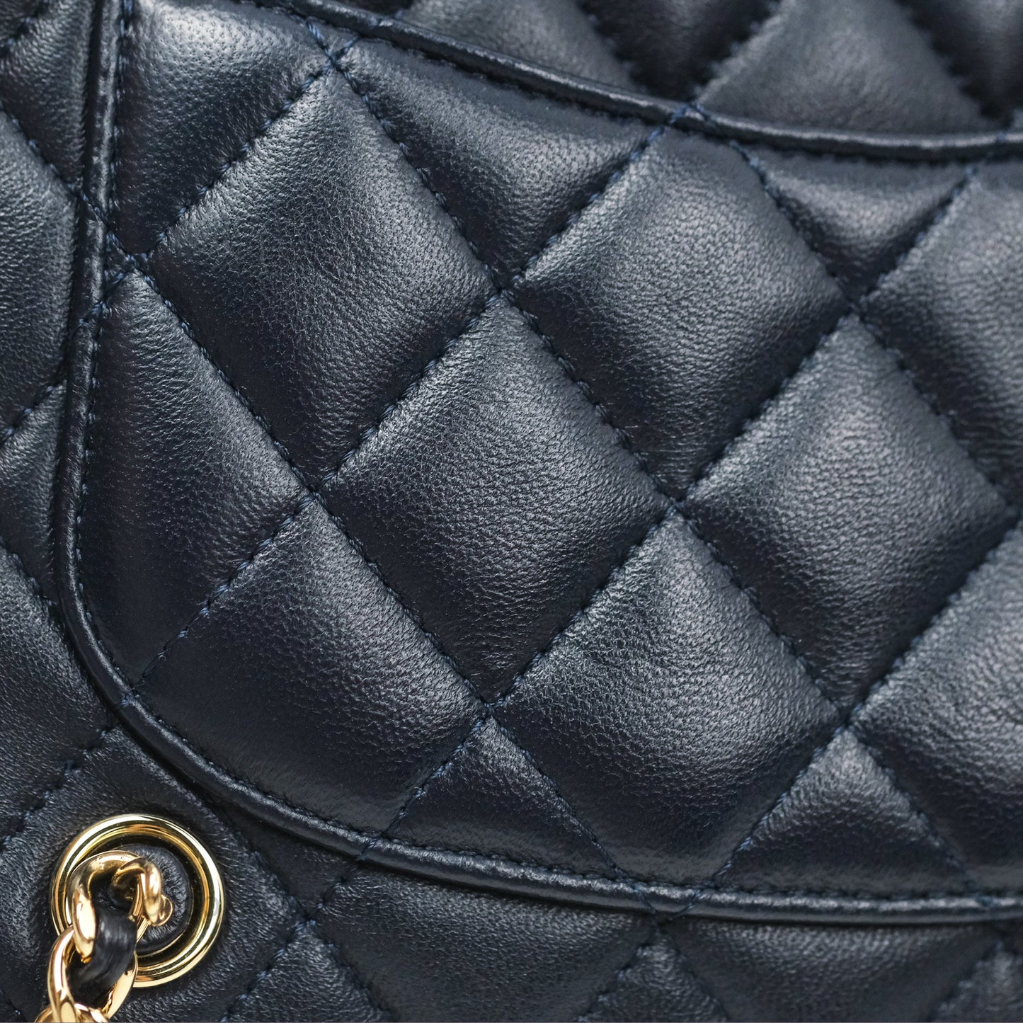 Chanel Small Seoul Backpack Navy Lambskin Gold Hardware