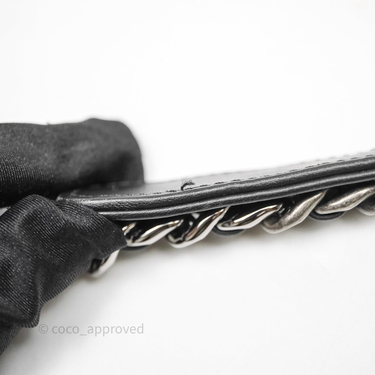 Chanel 19 Small Sequin Black Mixed Hardware