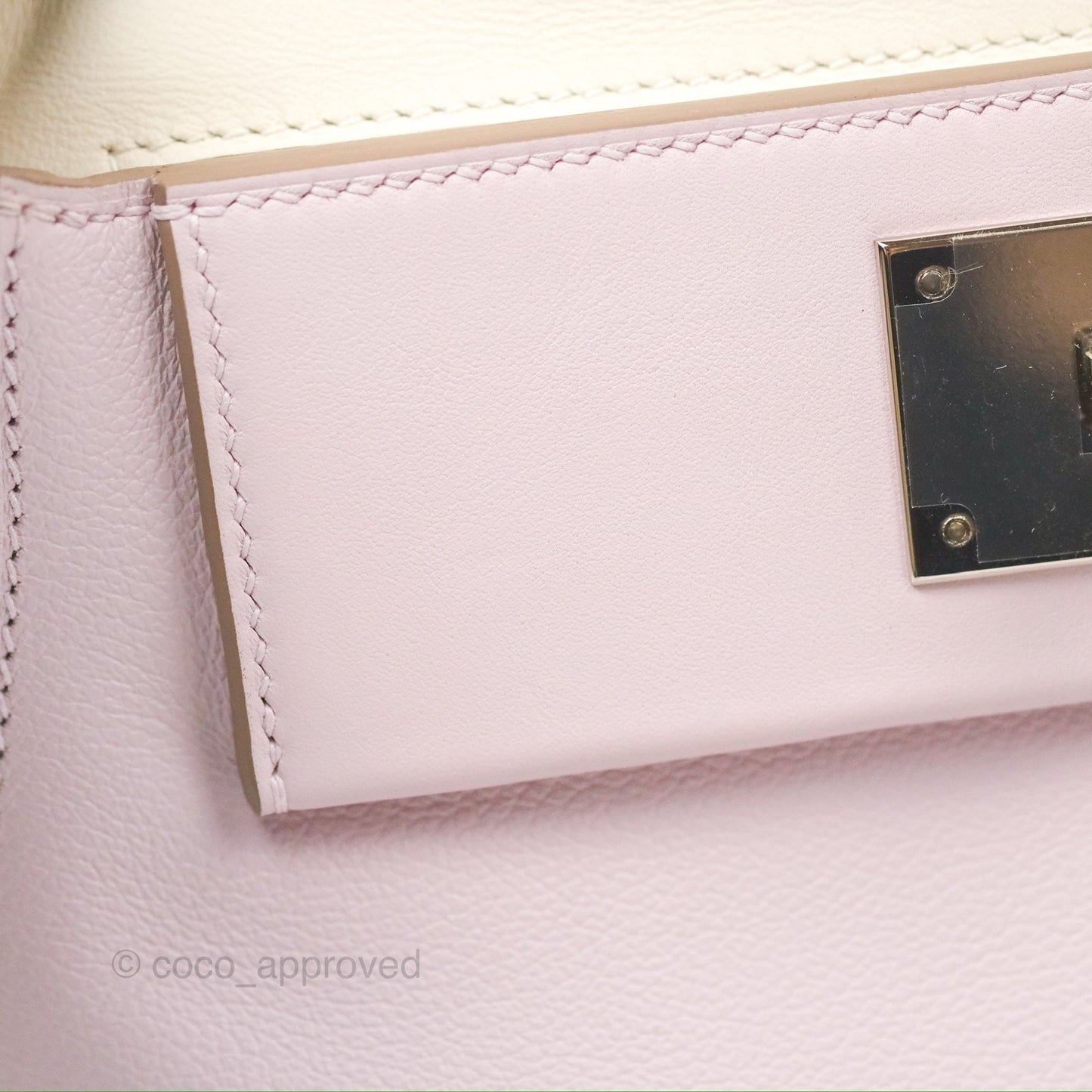 Hermès 24/24 21 Mini Mauve Pale Evercolor/Swift Palladium Hardware