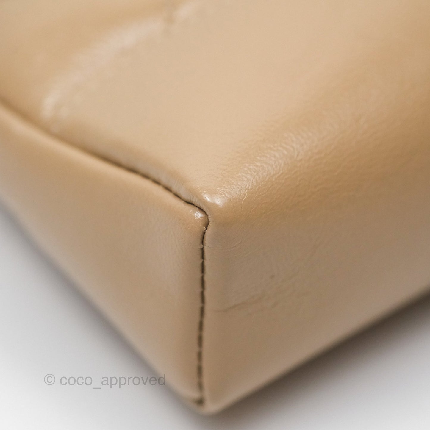 Chanel Nano 31 Beige Shiny Lambskin Gold Hardware