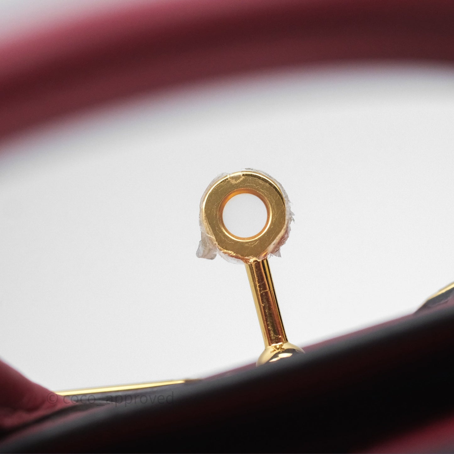 Hermès Birkin 25 Retourne Rouge Grenat Togo Gold Hardware