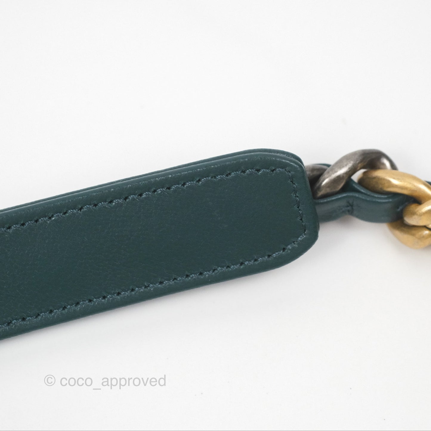 Chanel 19 Medium Green Goatskin Mixed Hardware