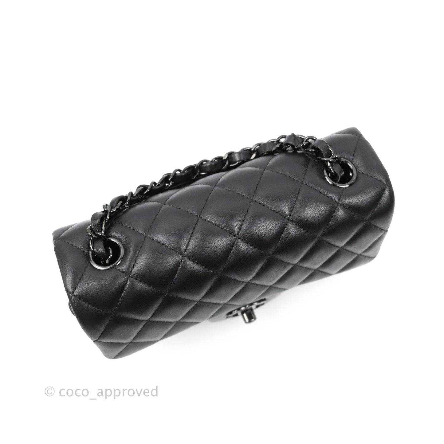 Chanel Quilted Mini Rectangular So Black Lambskin