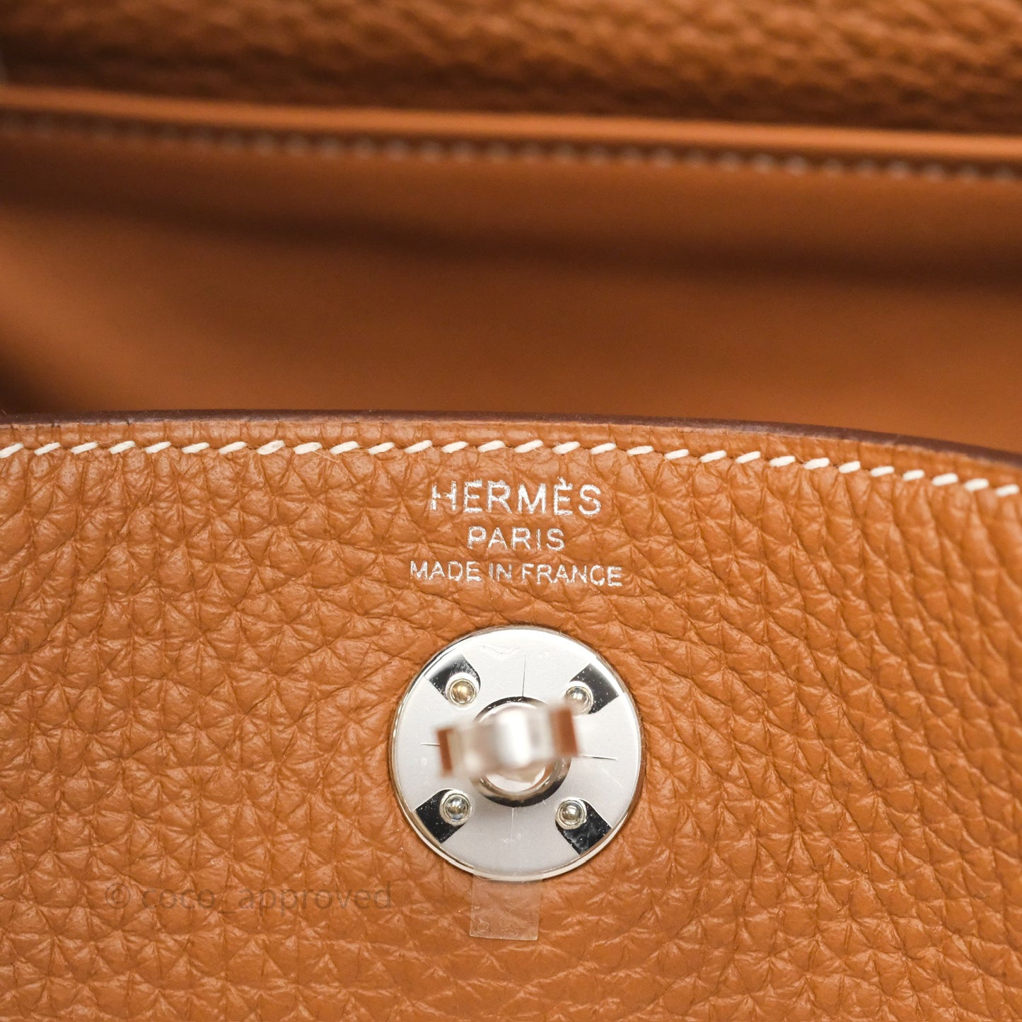 Hermès Mini Lindy 20 Gold 37 Clemence Palladium Hardware