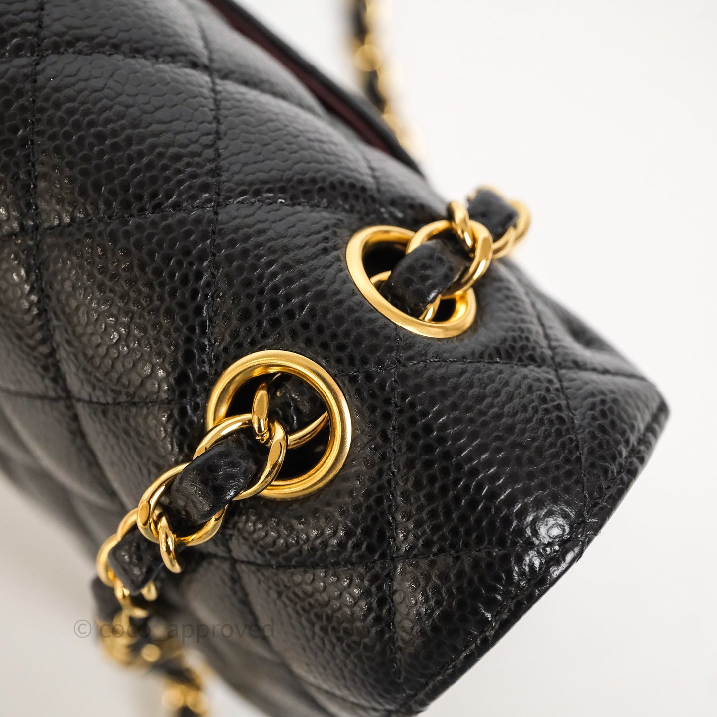 Chanel Classic M/L Medium Flap Quilted Black Caviar Gold Hardware