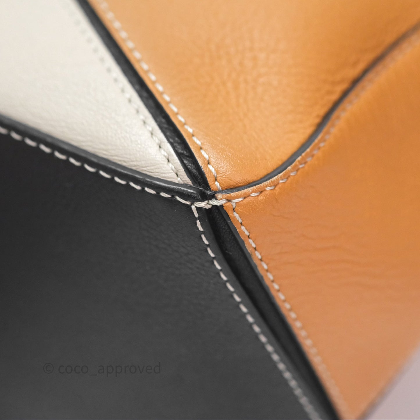 Loewe Small Puzzle Bag Amber/ Light Oat Calfskin Gold Hardware