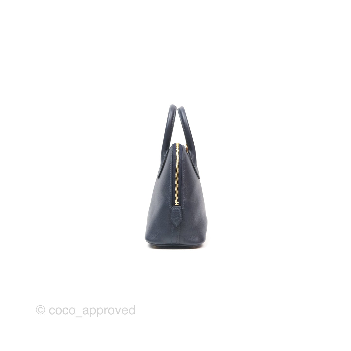 Hermès Bolide Mini 1923 Bleu Nuit 2Z Evercolor Gold Hardware