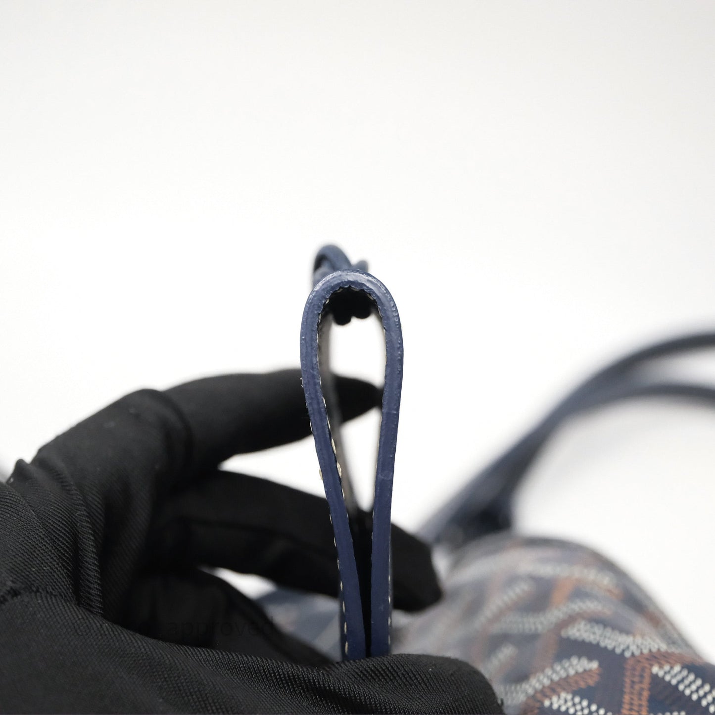 Goyard St. Louis Tote PM Navy/Tan