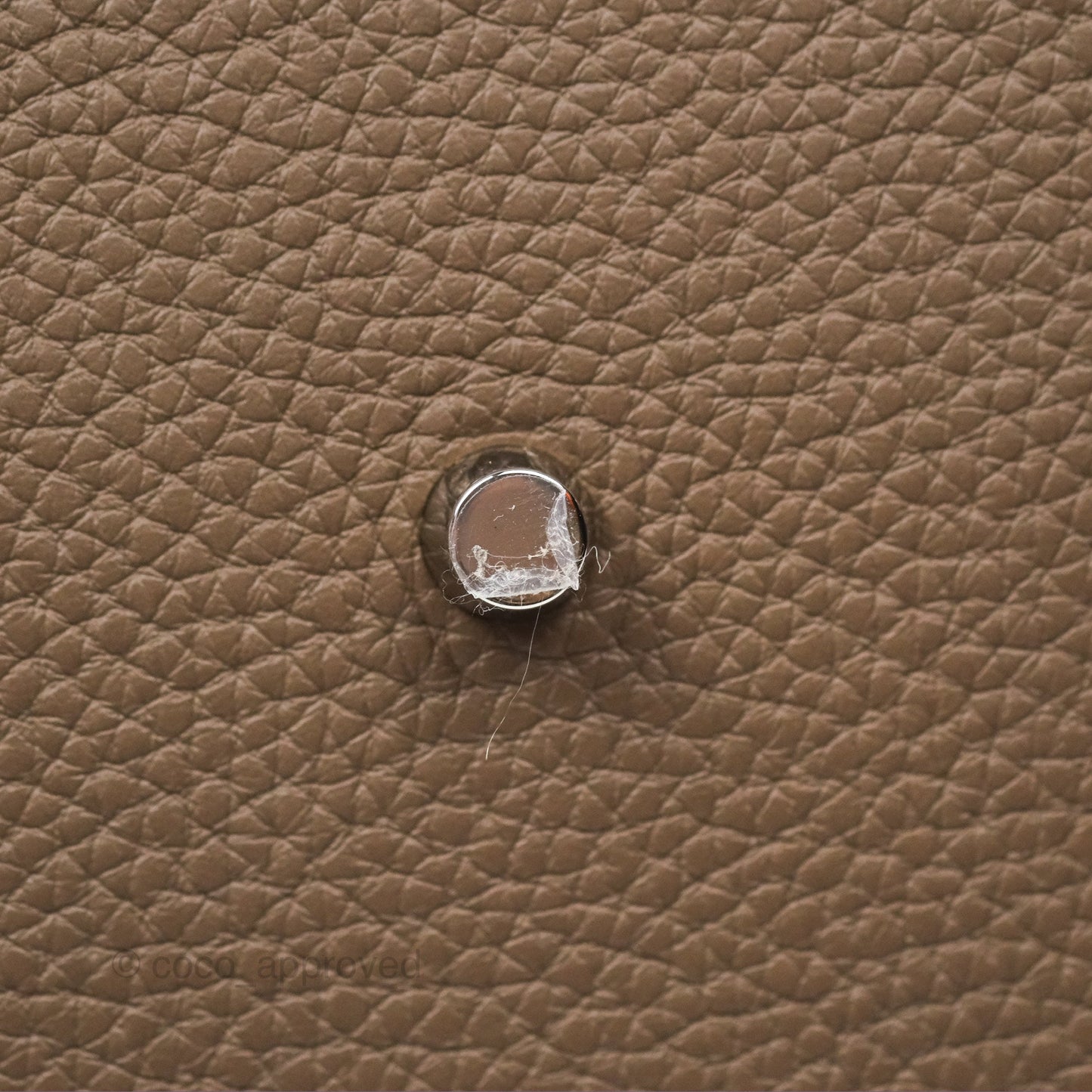 Hermès Lindy 26 Clemence Etoupe 18 Palladium Hardware