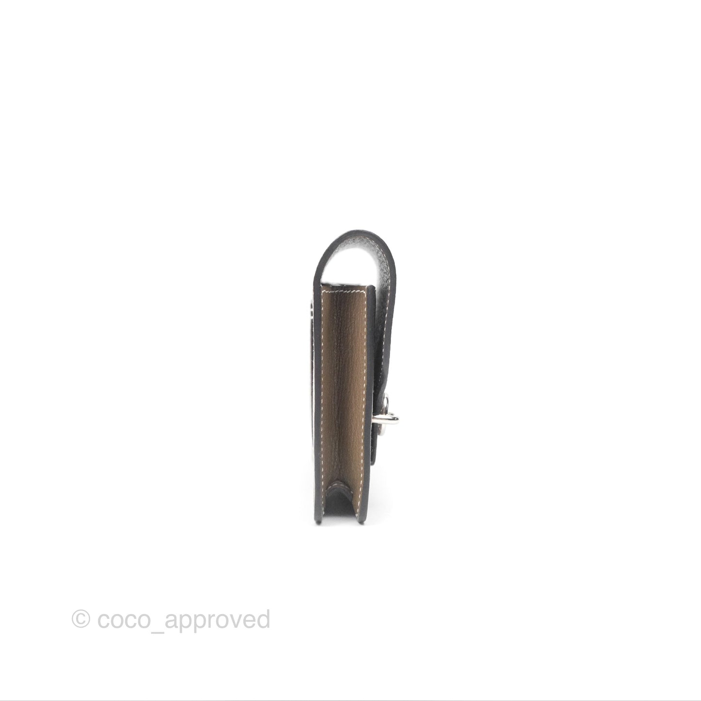 Hermès Roulis Slim Wallet Etoupe Chevre Mysore Palladium Hardware