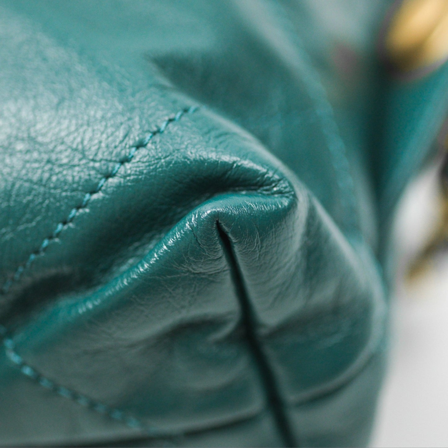 Chanel 22 Small Quilted Backpack Green Shiny Calfskin