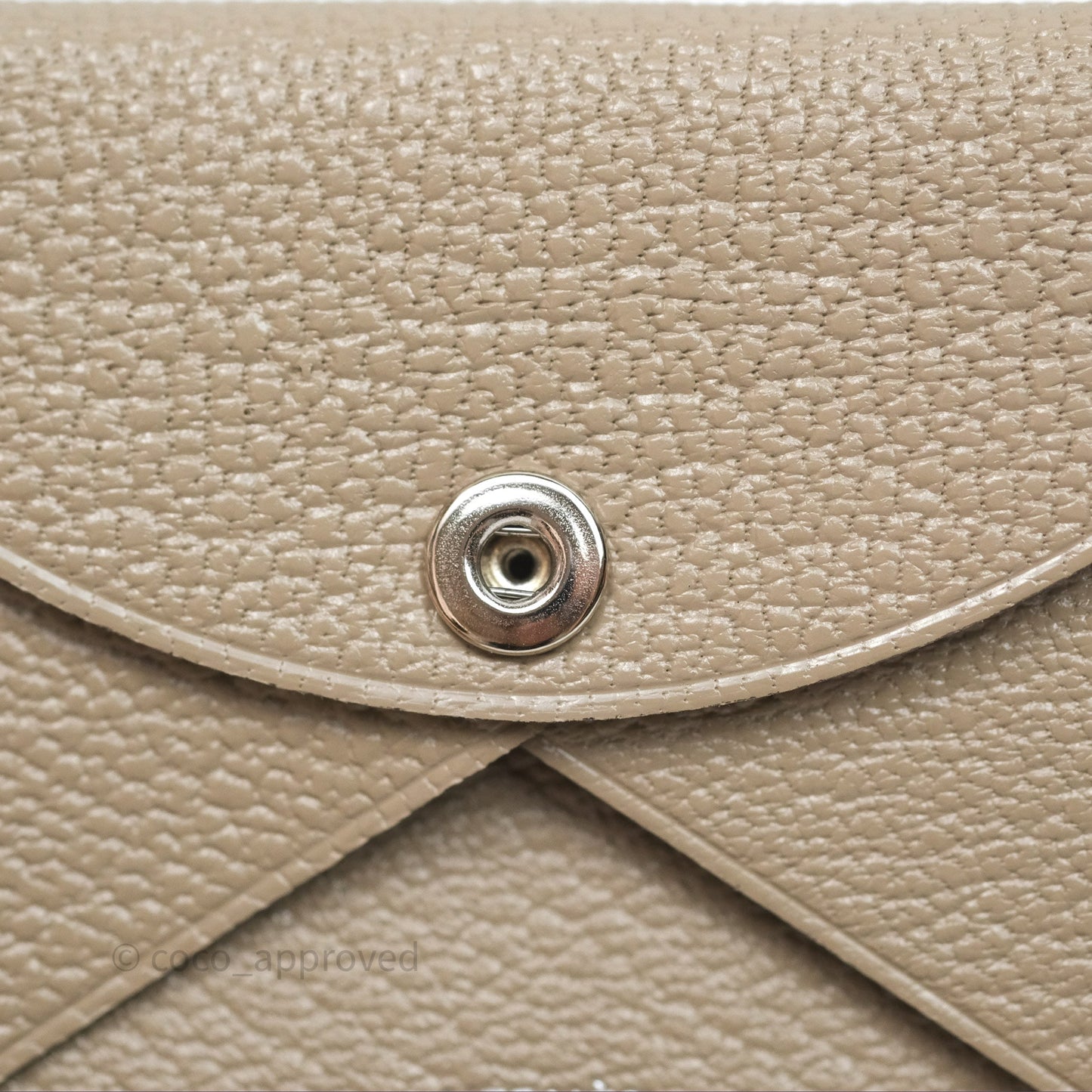 Hermès Calvi Duo Compact Card Holder Gris Tourterelle Mysore
