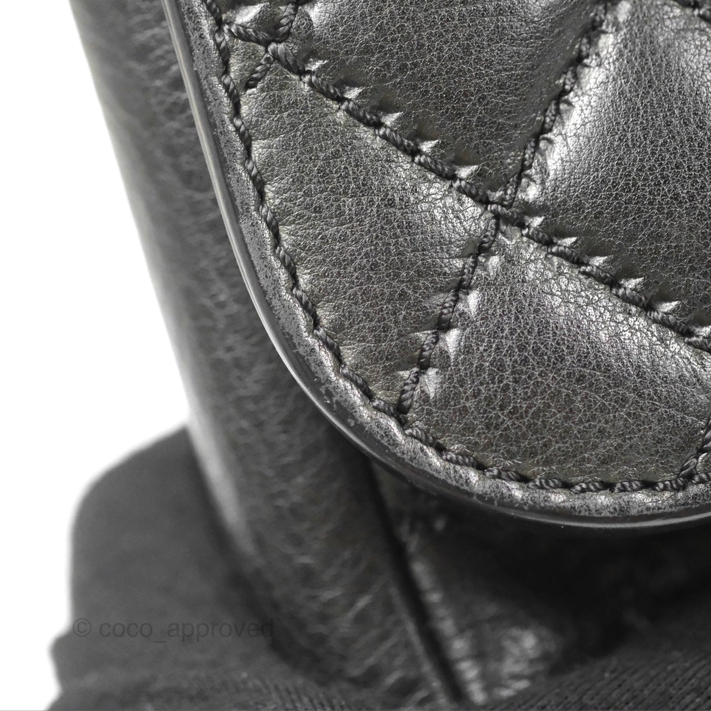Chanel Flap Bag Quilted Black Soft Calfskin Ruthenium Hardware