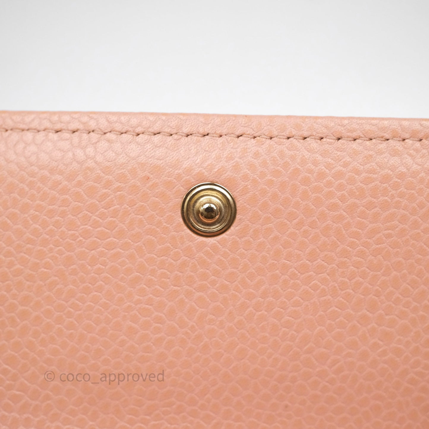 Chanel Quilted Boy Medium Trifold Flap Wallet Pink Caviar Gold Hardware