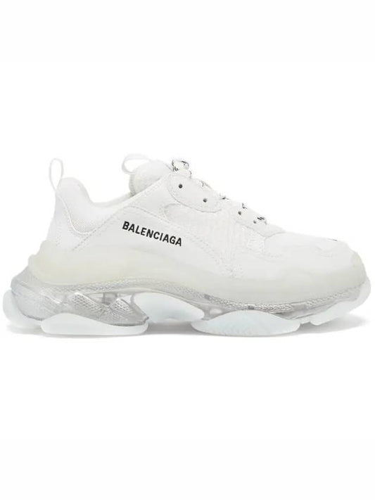 Luxury Balenciaga Triple S Low Top Sneakers White Iridescent