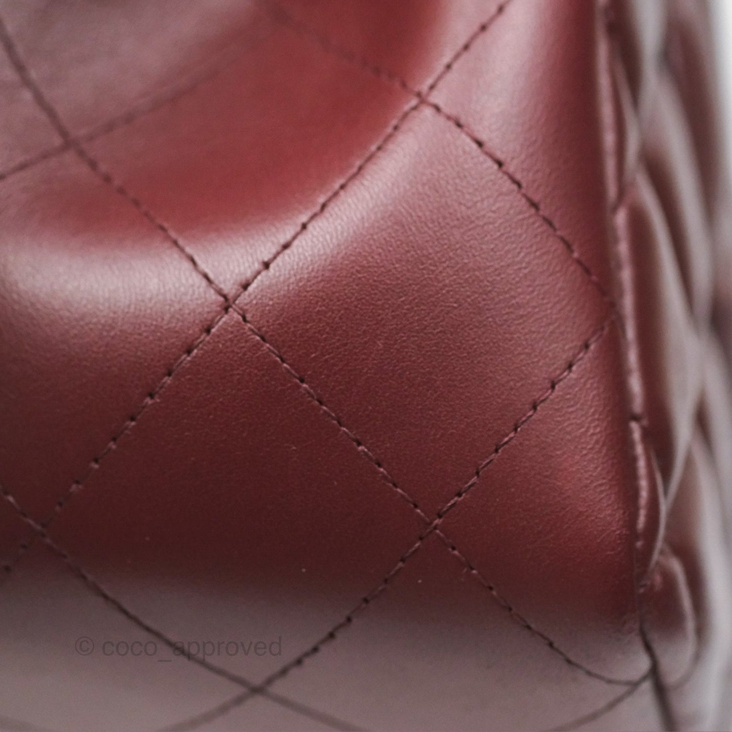Chanel Jumbo Double Flap Burgundy Lambskin Gold Hardware
