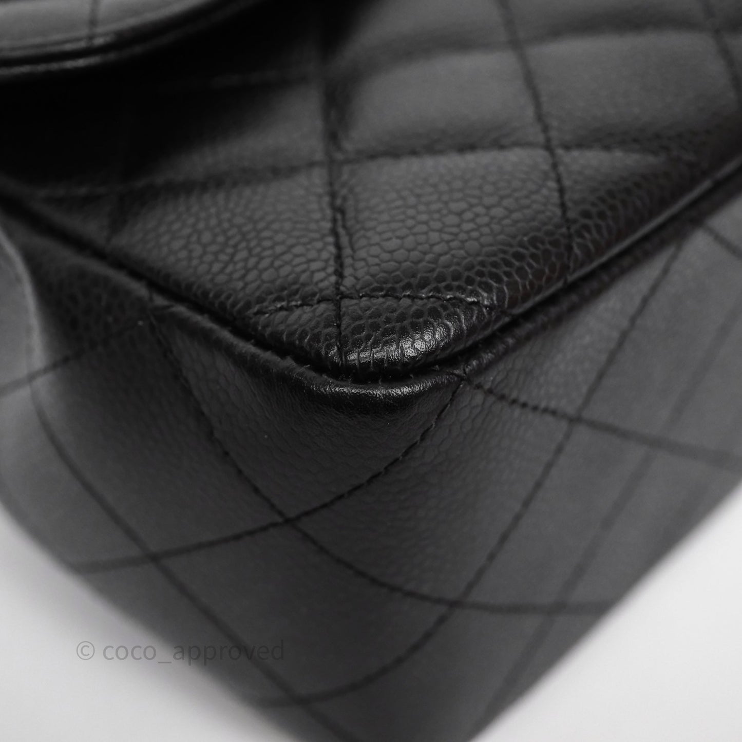 Chanel Jumbo Single Flap Black Caviar Gold Hardware⁣⁣
