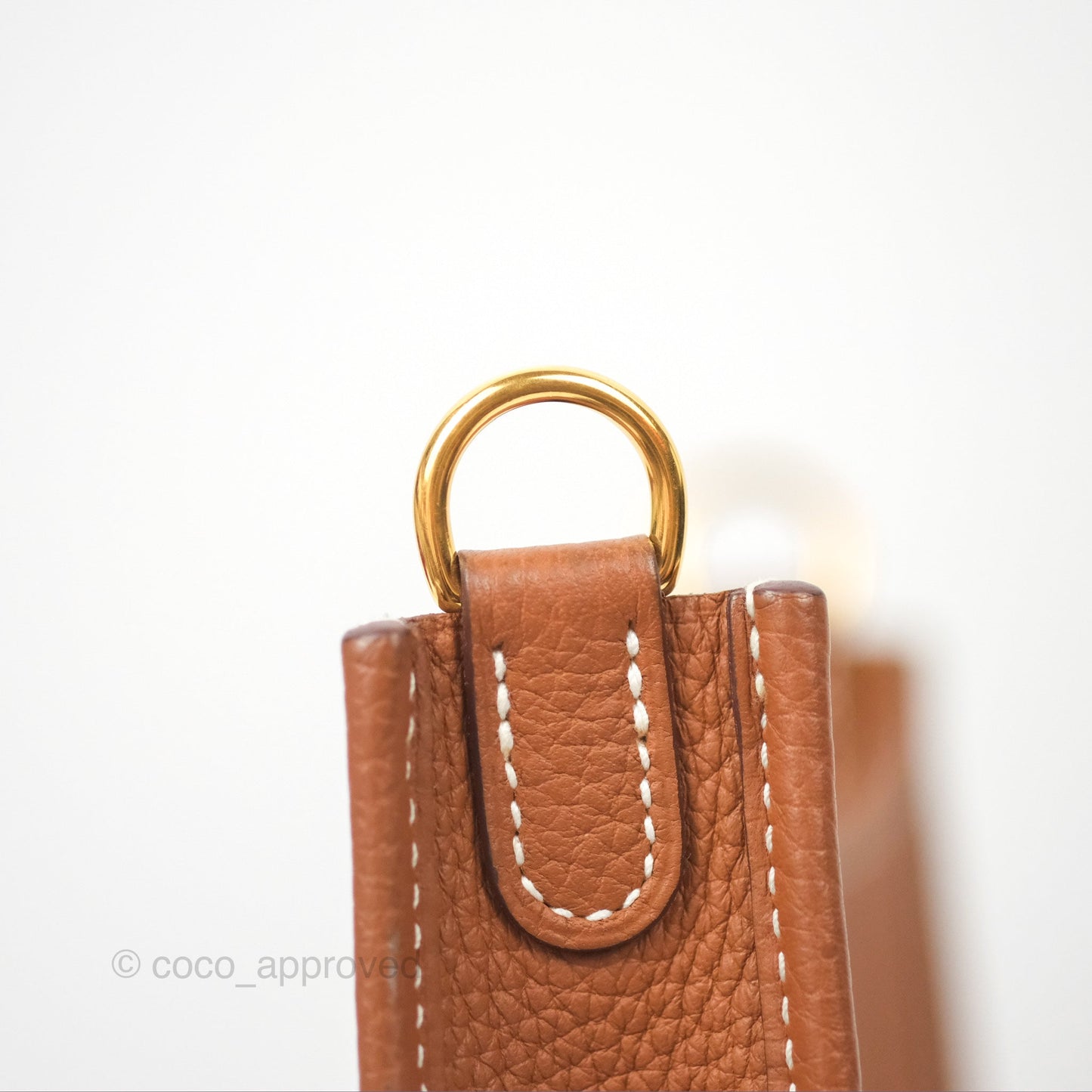 Hermès Mini Evelyne 16 Gold Clemence Gold Hardware