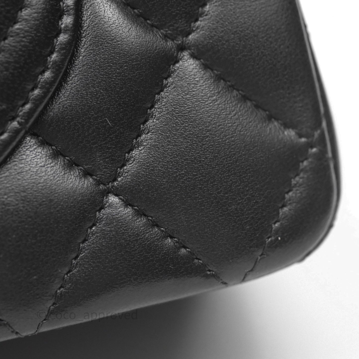 Chanel Small Classic Flap Quilted Black Lambskin Gold Hardware