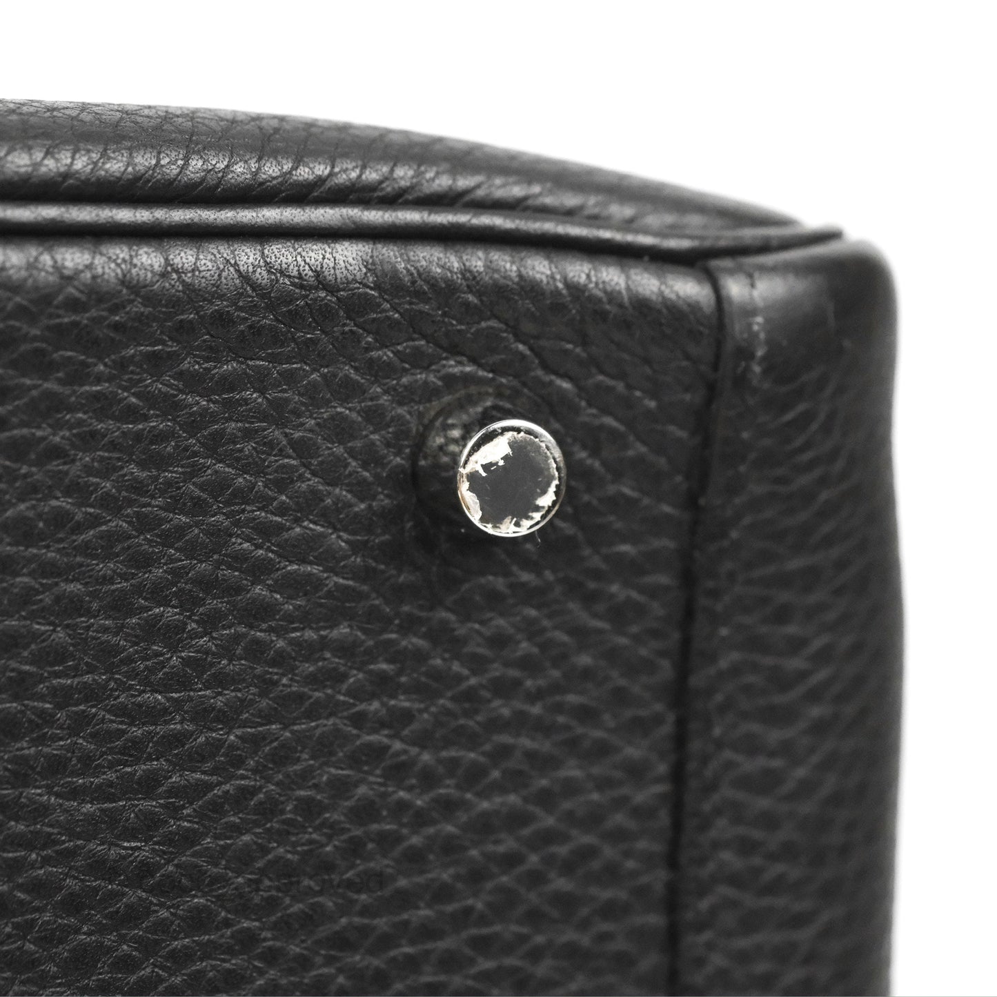 Hermès Lindy 26 Black Clemence Silver Hardware