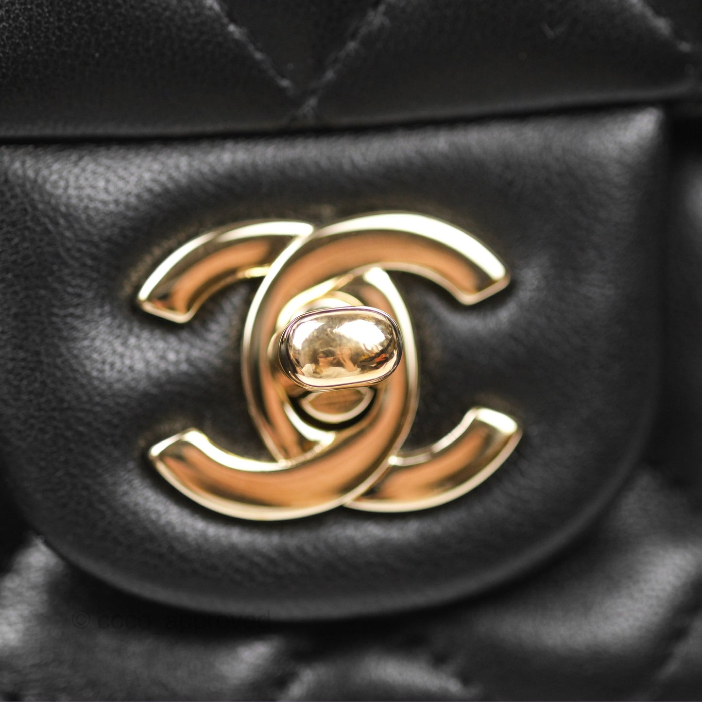 Chanel Quilted Mini Rectangular Flap With Charms Black Lambskin Gold Hardware 21C
