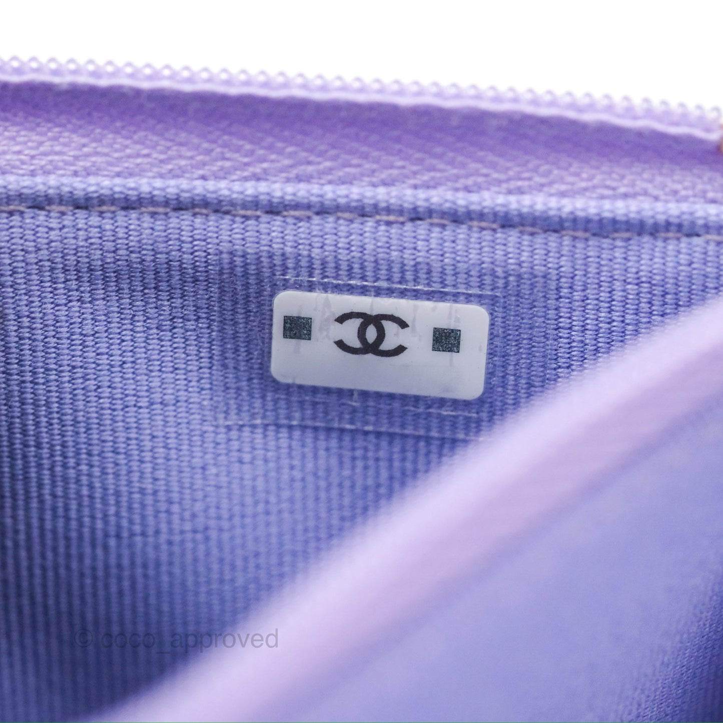 Chanel Mini WOC Phone Holder Metallic Rainbow Lambskin 24C