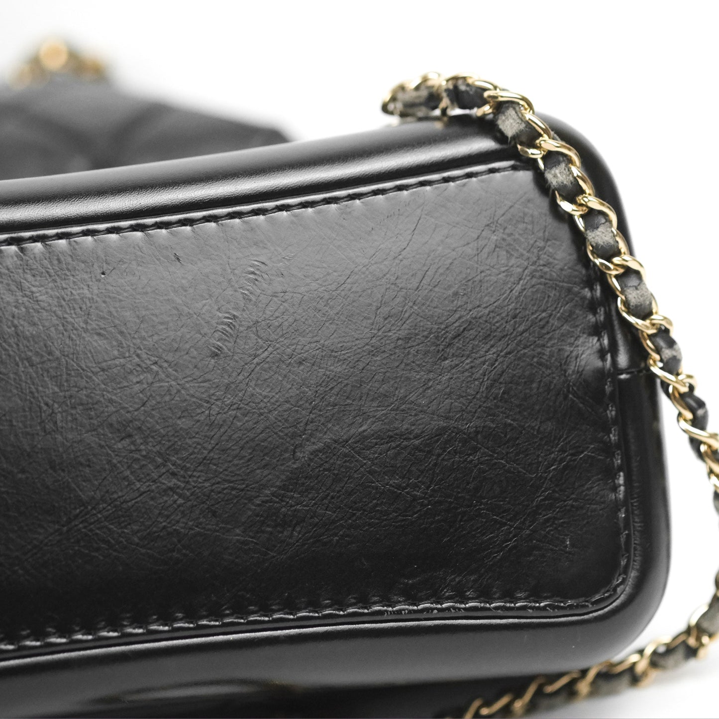 Chanel Medium Gabrielle Backpack Black Aged Calfskin