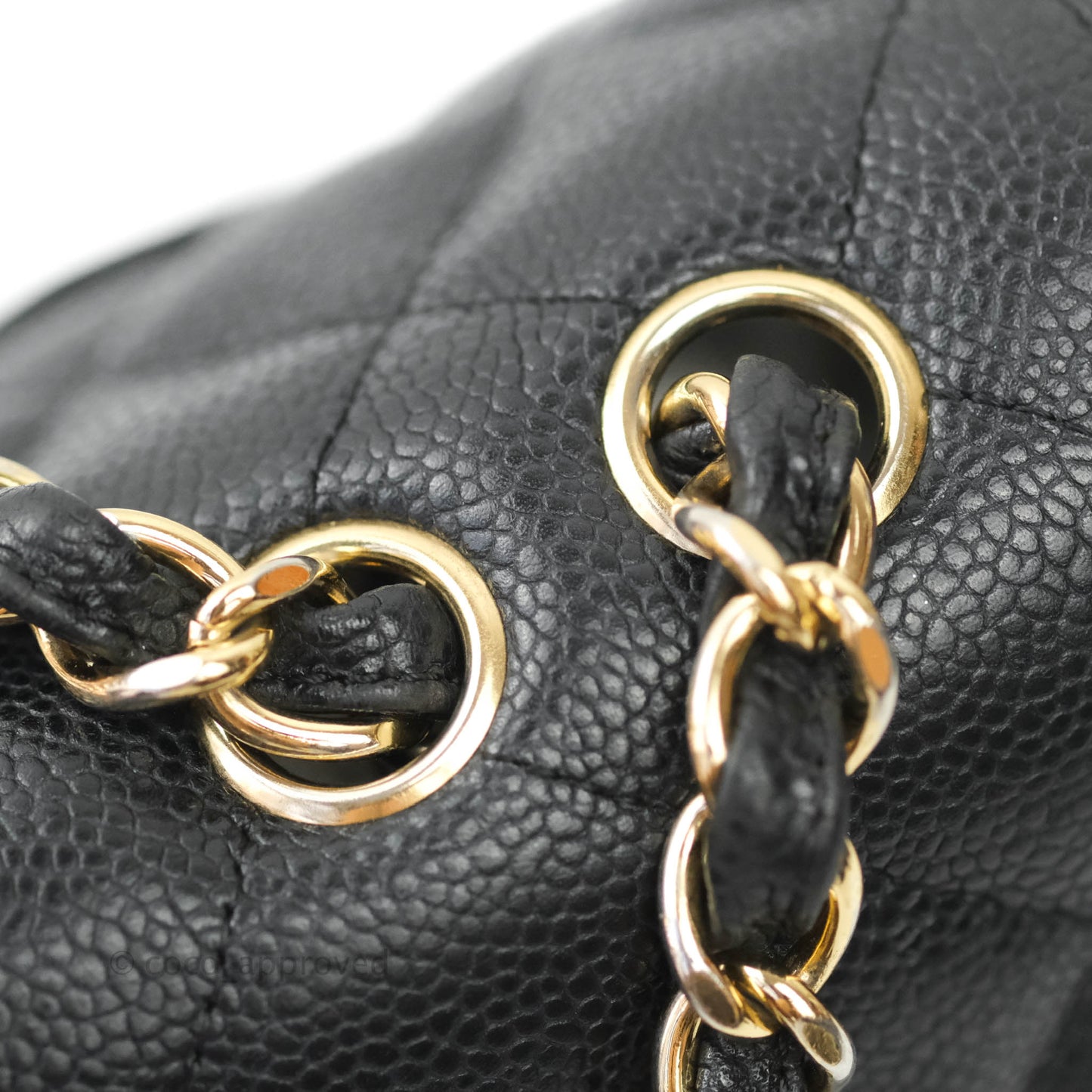 Chanel Classic Jumbo Single Flap Black Caviar 24K Gold Hardware⁣⁣