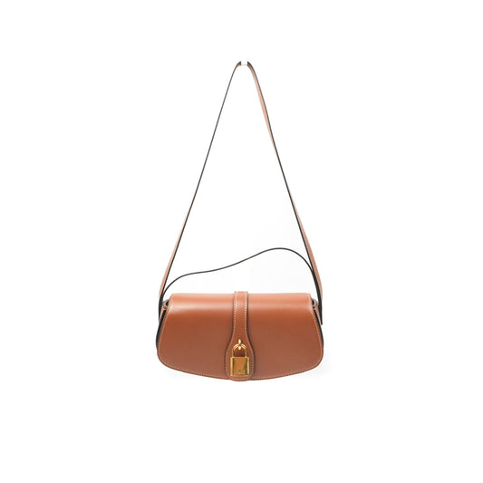 Celine Clutch on Strap Tabou Tan Calfskin