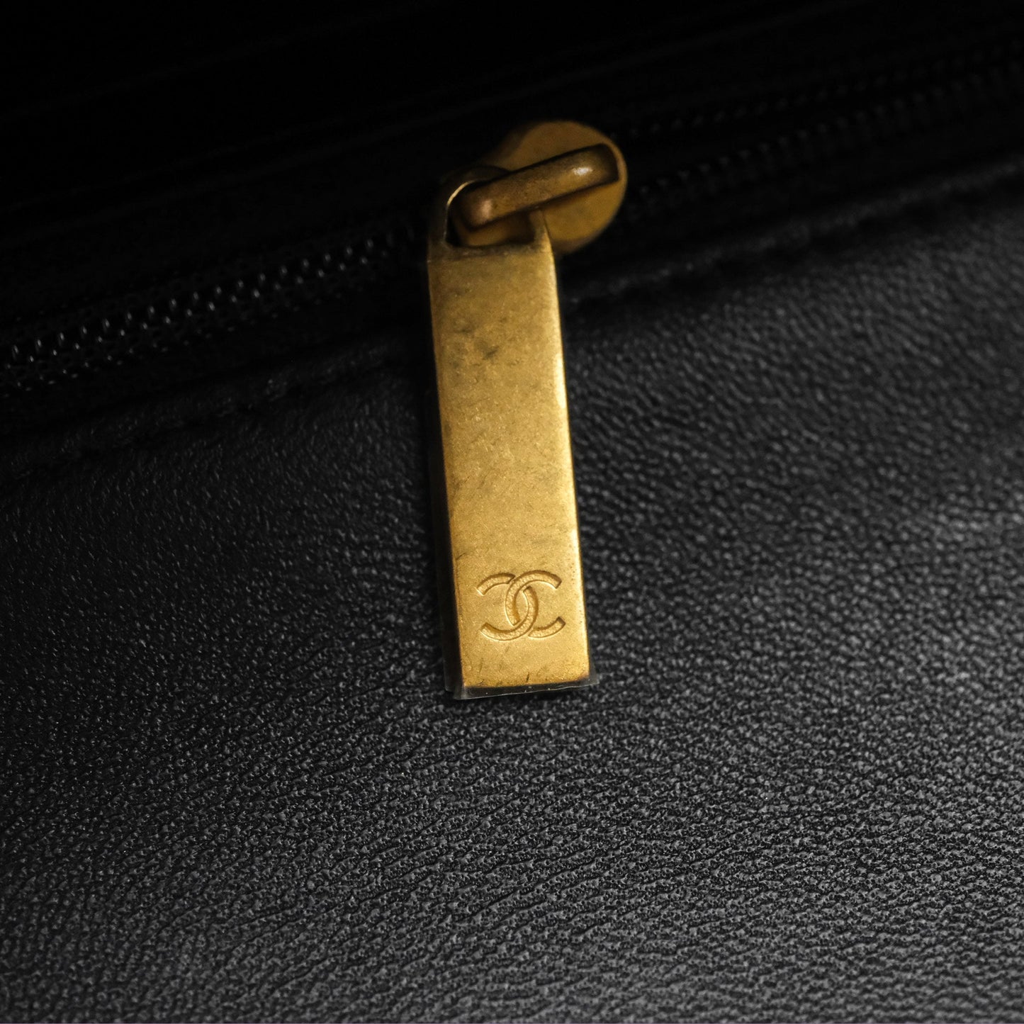 Chanel Metal Top Handle Mini Rectangular Flap Bag Black Lambskin Aged Gold Hardware
