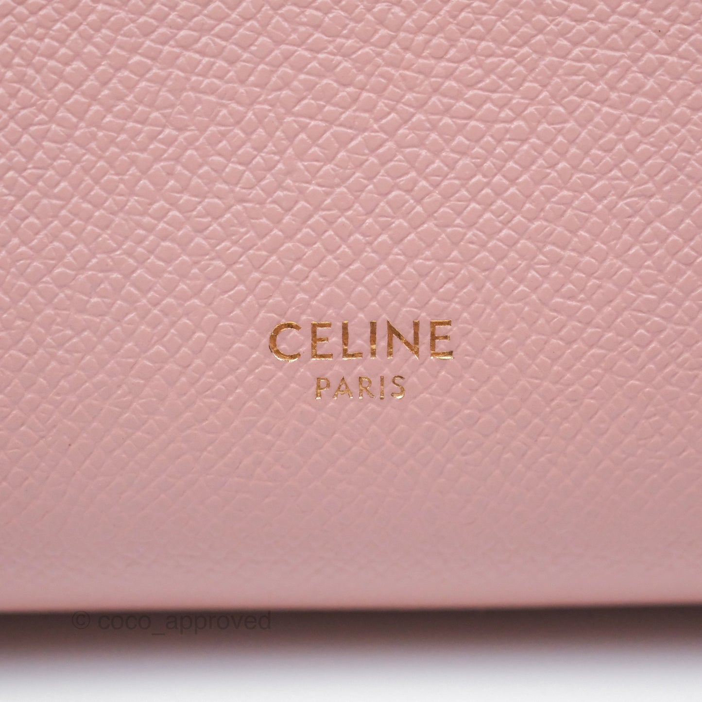 Celine Nano Belt Bag Pink Grained Calfskin Gold Hardware